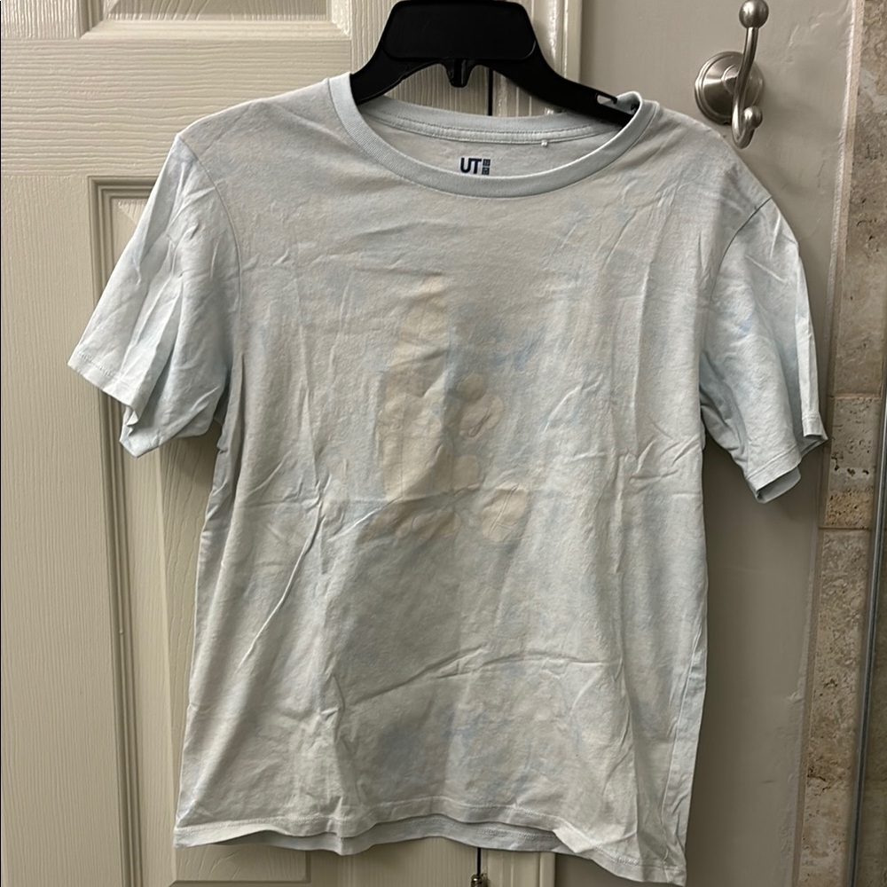 Light Blue tie dye Disney Graphic T-Shirt
